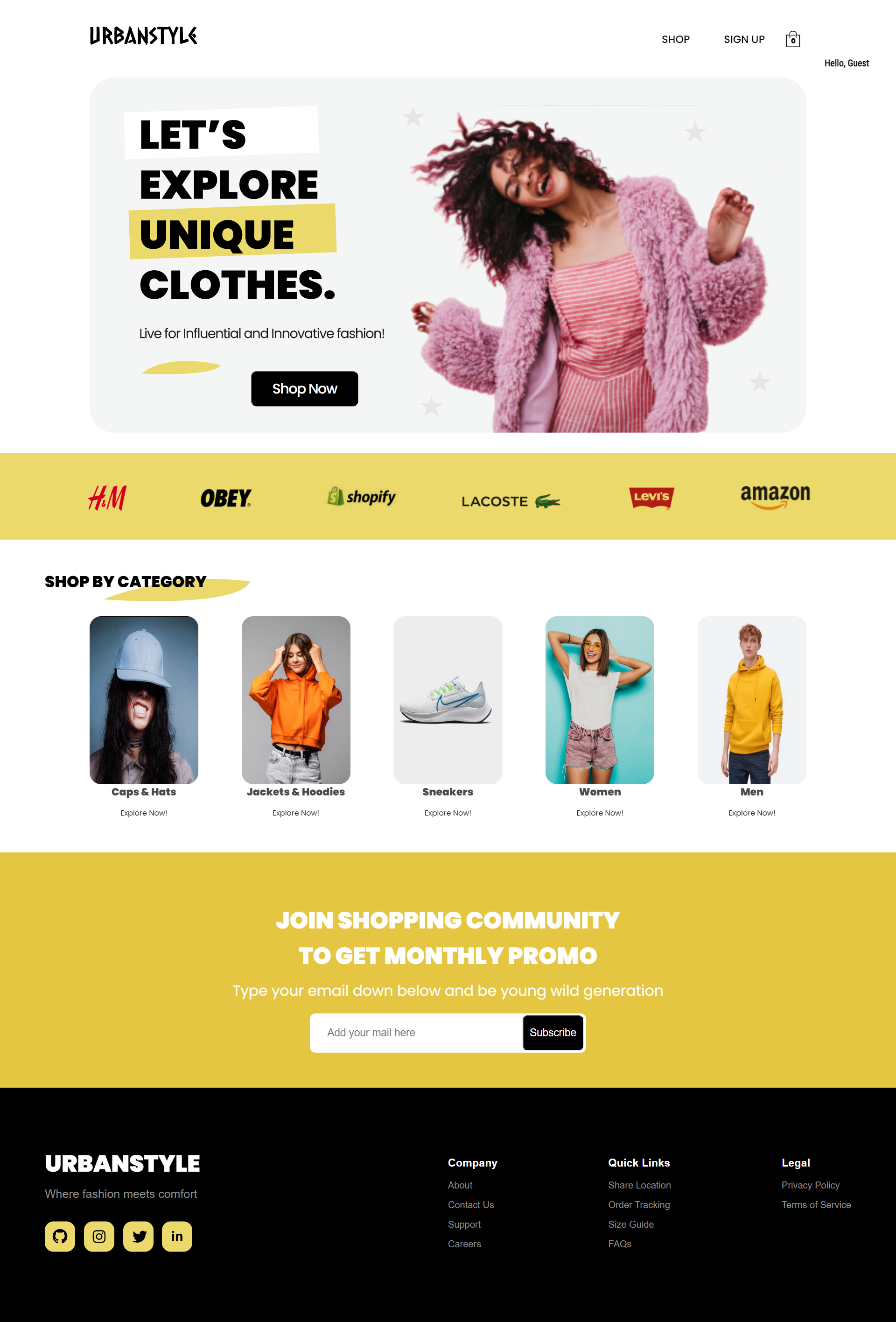 UrbanStyle - Where Fashion Meets Comfort